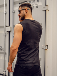 Homme Débardeur imprimé Noir Bolf 14827A