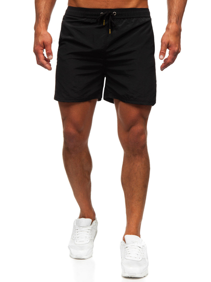 Short de bain pour homme noir Bolf XL018