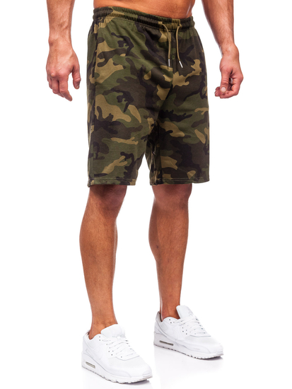 Pantalon court de sport camo pour homme kaki Bolf 8K283