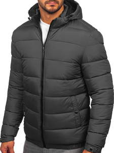 Homme Blouson d'hiver matelassé Graphite Bolf 31M5037