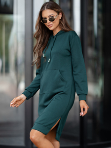 Robe sport à capuche couleur beurre bouteille Bolf 523