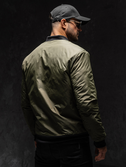 Homme Blouson bomber de transition Vert Bolf AK95A1