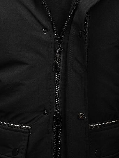 Homme Parka d'hiver Noir Bolf 22M323
