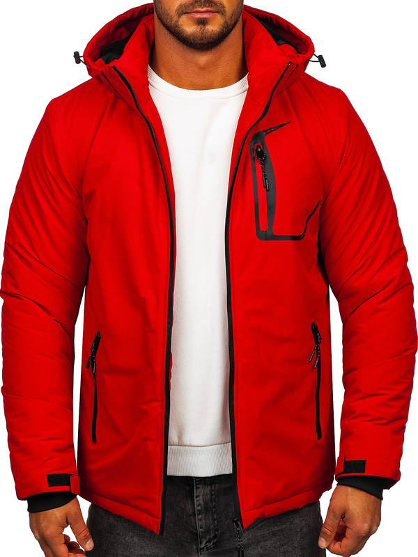 Homme Blouson d'hiver Rouge Bolf HKK2025
