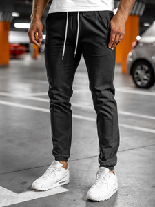 Pantalon jogger pour homme noir Bolf 1145