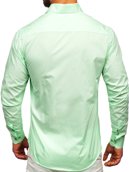 Homme Chemise élégante à manche longue Menthe Bolf 6944