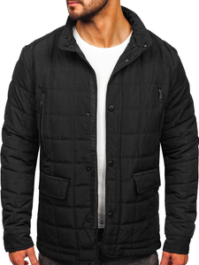 Homme Blouson à mi-saison matelassé Noir Bolf 5M709