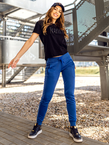 Pantalon de sport pour femme bleu Bolf CK-01B