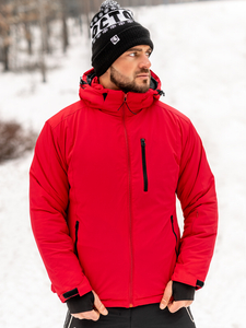 Blouson d'hiver sportif pour homme rouge Bolf HH011