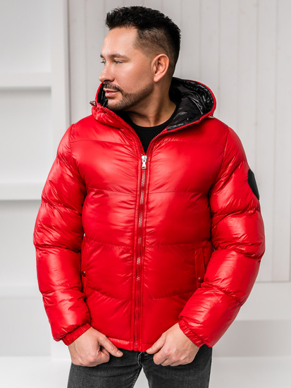 Homme Blouson d'hiver matelassé Rouge Bolf 5M3198