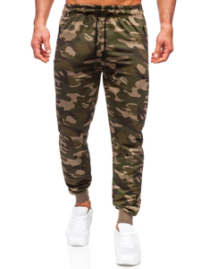 Pantalon de jogging sportif camo pour homme vert Bolf JX6185