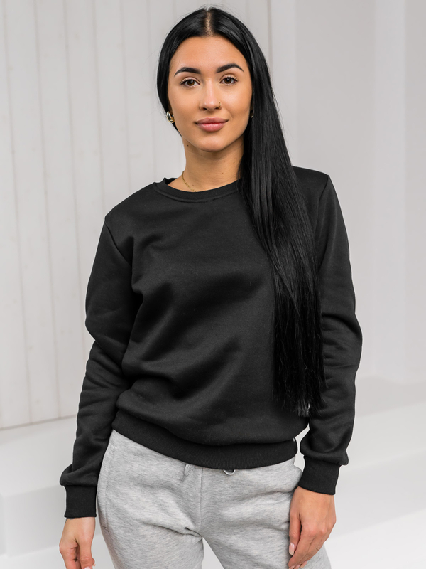 Femme Sweat-shirt Noir Bolf W01A1