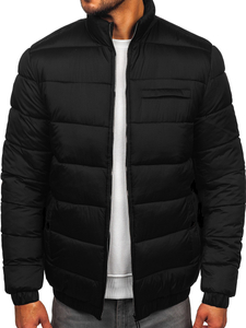 Homme Blouson d'hiver matelassé Noir Bolf 31M5015