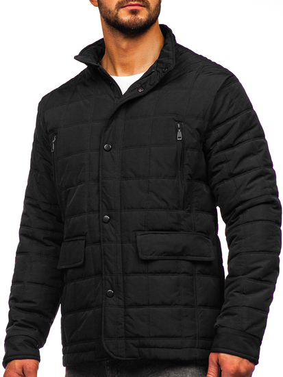 Homme Blouson à mi-saison matelassé Noir Bolf 5M709
