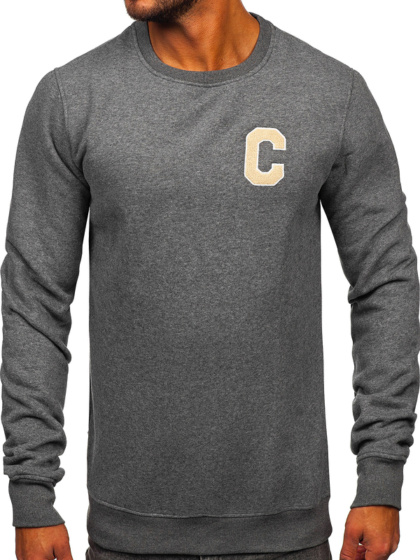 Homme Sweat-shirt imprimé Graphite Bolf MF2019