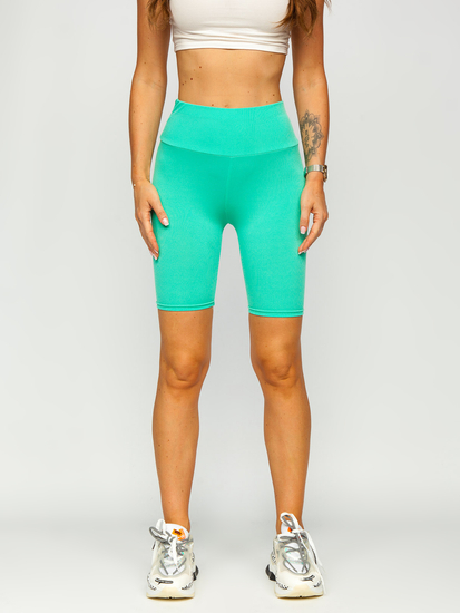 Legging court côtelé pour femme vert menthe Bolf 5YY734