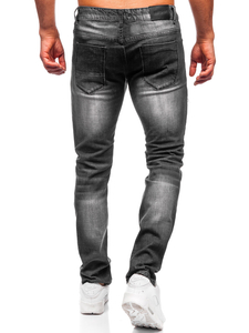 Homme Pantalon en jean slim fit Noir Bolf MP0075N
