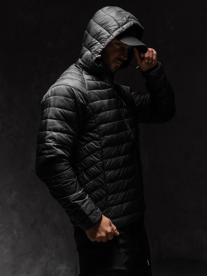 Homme Blouson de transition matelassé Noir Bolf 58M13021A1