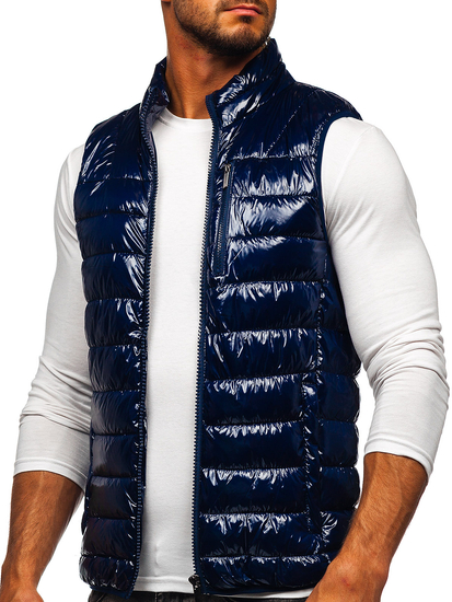 Gilet bleu foncé matelassé pour hommeBolf R0109A