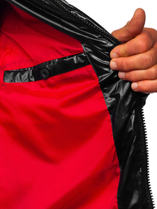 Blouson d'hiver matelassé sportif pour homme noir Bolf EX2138