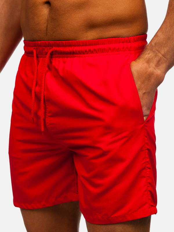 Homme Maillots de bain Rouge Bolf QD35