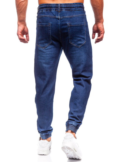 Homme Pantalon jogger en jean Bleu foncé Bolf 8130