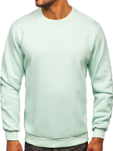 Sweat-shirt menthe clair sans capuche pour homme Bolf 2001  