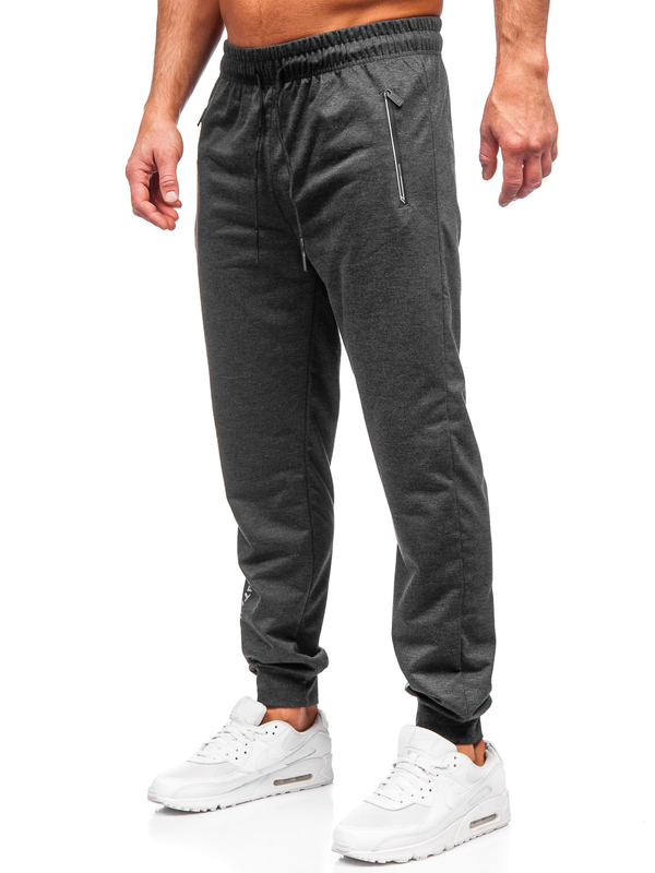 Homme Pantalon jogger Anthracite Bolf JX6338