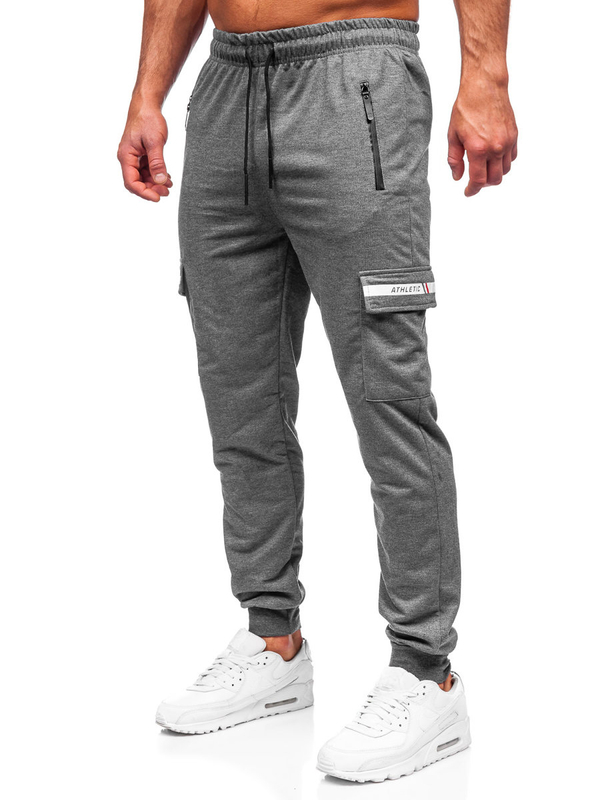 Pantalon jogger cargo pour homme anthracite Bolf JX5063