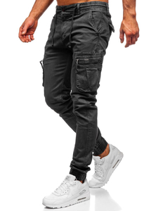 Pantalon jogger cargo pour homme graphite Bolf 8983