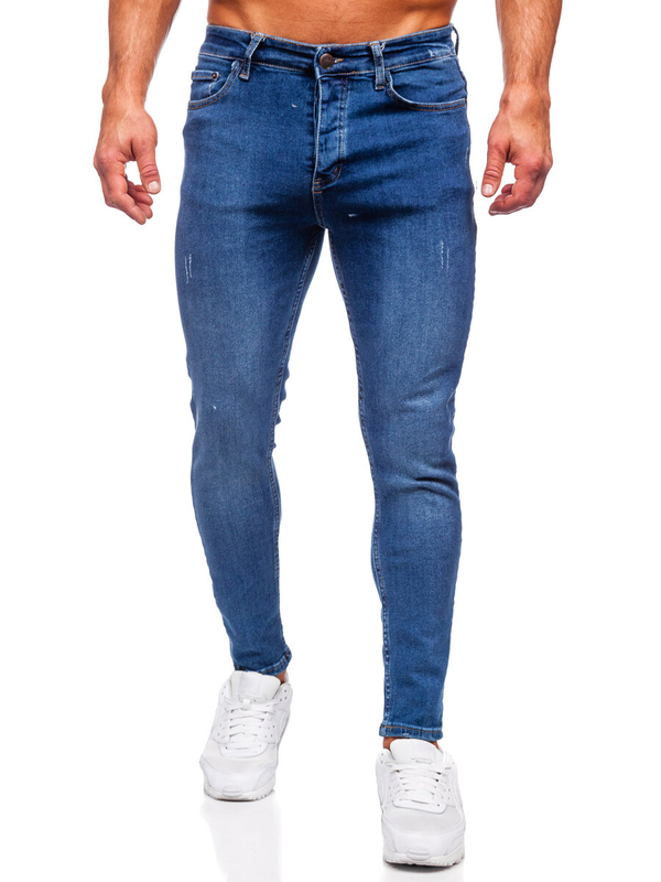 Homme Pantalon en jean regular fit Bleu foncé Bolf 6083