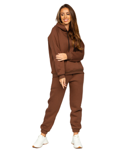 Ensemble de survêtement deux pièces pour femme marron Bolf 5996