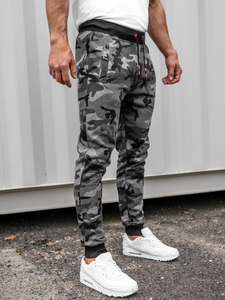 Pantalon de sport pour homme camo-graphite Bolf KZ15A