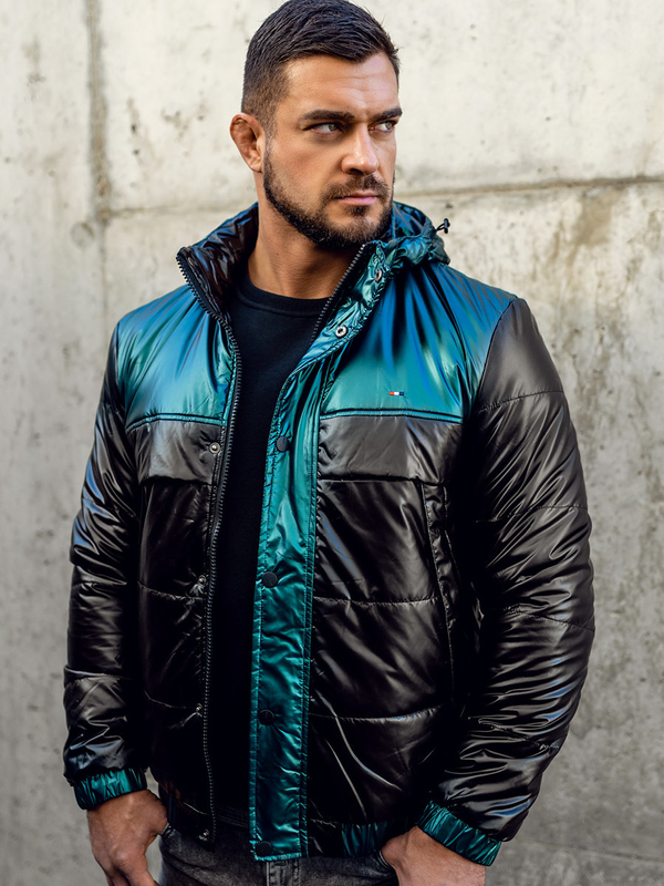 Blouson de transition matelassé de sport pour homme noir Bolf 2145