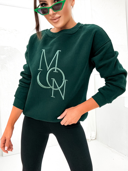 Femme Sweat imprimé chaud Bottle Vert Bolf VE77
