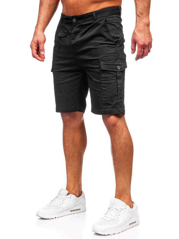 Homme Short cargo Noir Bolf MP0188N
