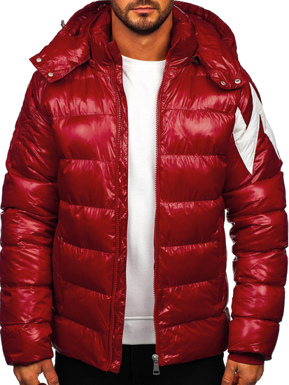 Homme Blouson matelassée d'hiver Rouge Bolf 9981