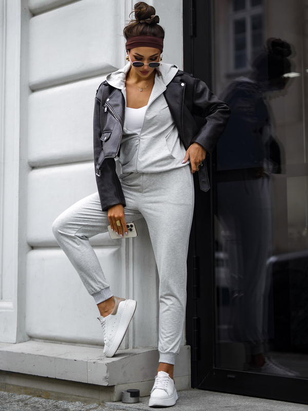 Survêtement deux pièces à capuche femme Mélange Bolf 821110