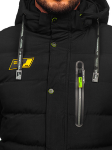 Blouson d'hiver matelassé pour homme noir Bolf 22M56