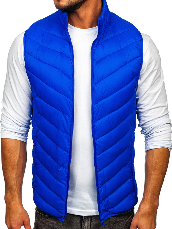 Gilet matelassé pour homme bleu Bolf 13073