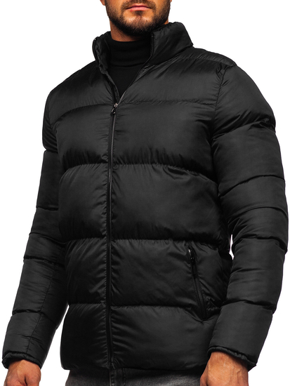 Blouson d'hiver matelassé pour homme noir Bolf 0025