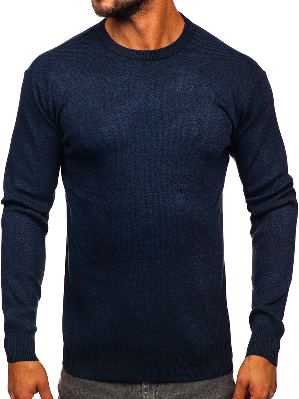 Homme Pull basic Bleu foncé Bolf S8502