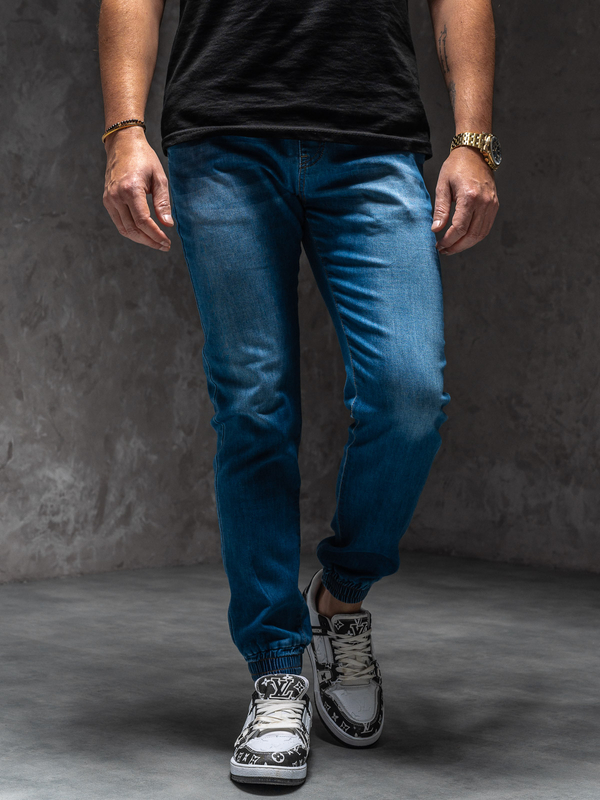 Homme Pantalon de jogging en jean Bleu Bolf 8153A1