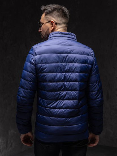 Homme Blouson de transition matelassé Bleu foncé Bolf LY33A1