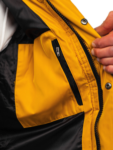 Blouson d'hiver matelassé pour homme camel Bolf 99527