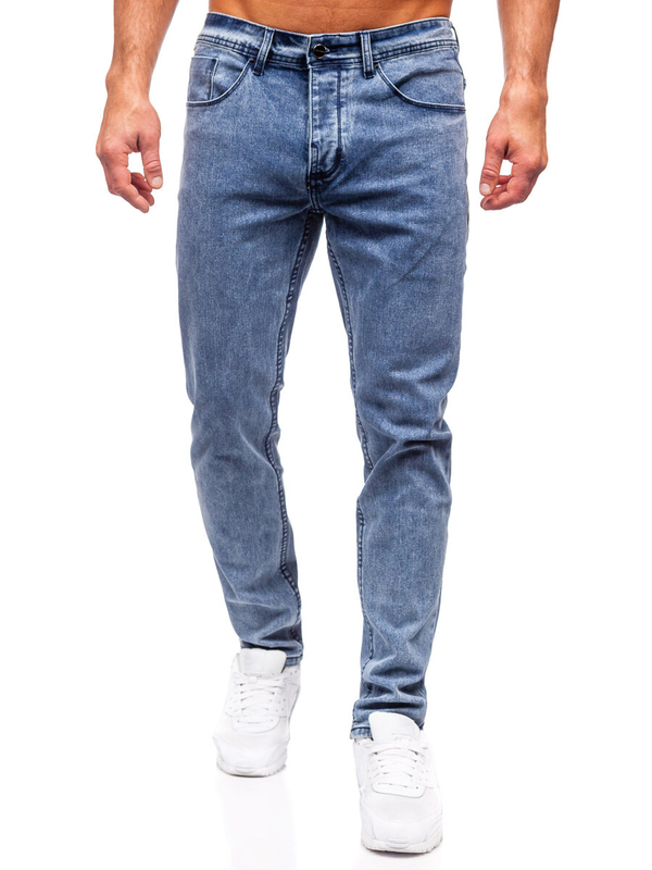 Homme Pantalon en jean slim fit Bleu foncé Bolf MP0192BS