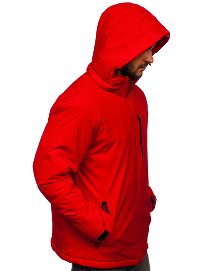 Blouson d'hiver sportif pour homme rouge Bolf HH011