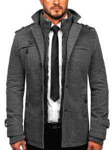 Manteau d'hiver pour homme gris Bolf 88802