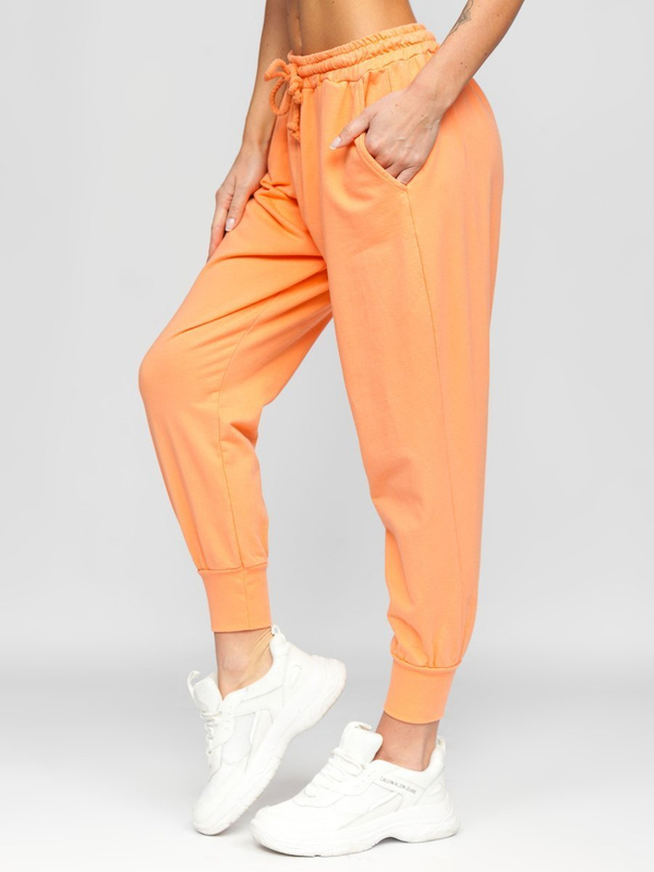 Pantalon sportif orange pour femme Bolf 0011