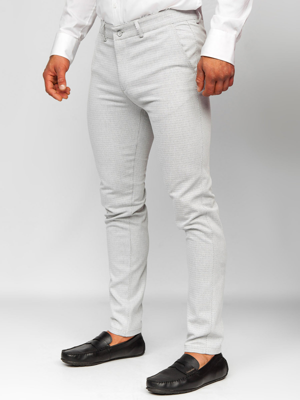 Pantalon chino pour homme gris Bolf 5000-1
